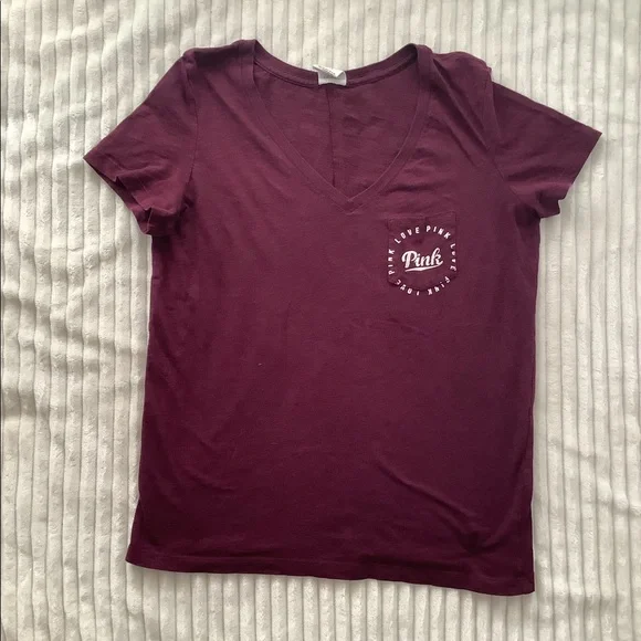 Pink Victoria’s Secret V-neck shirt size small - Picture 4 of 6